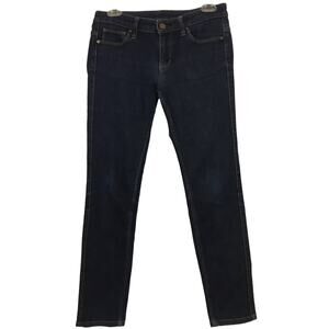 UJ 25x33 Dark Wash Skinny Fit Tapered Middle Rise Jeans, 5 Pocket Design